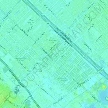 Al Idrisi topographic map, elevation, terrain