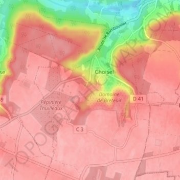 La Ferté topographic map, elevation, terrain