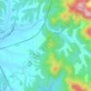 Duhak-dong topographic map, elevation, terrain