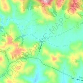 Bodega topographic map, elevation, terrain