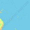 Oceania topographic map, elevation, terrain