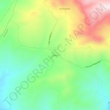 La Joya topographic map, elevation, terrain