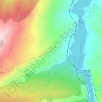 els Vassalls topographic map, elevation, terrain