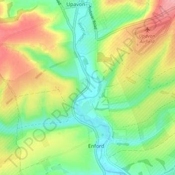 West Chisenbury topographic map, elevation, terrain