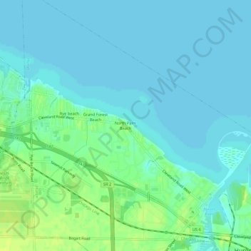 North Palm Beach topographic map, elevation, terrain