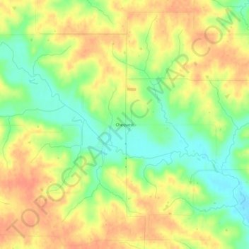 Chequest topographic map, elevation, terrain
