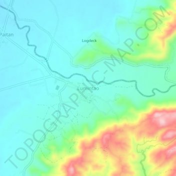 Lumintao topographic map, elevation, terrain