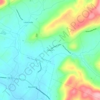 Pikeville topographic map, elevation, terrain