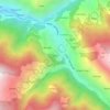 Jhutli topographic map, elevation, terrain