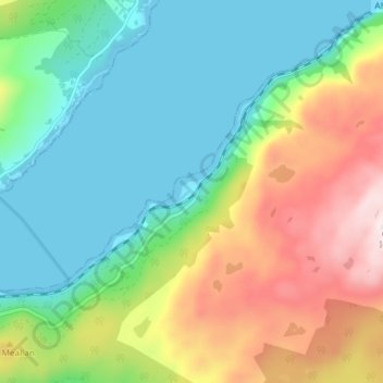 Ardnarff topographic map, elevation, terrain