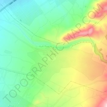 Tayyiba topographic map, elevation, terrain
