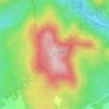 Даха topographic map, elevation, terrain