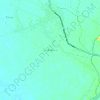 Pekkabata topographic map, elevation, terrain