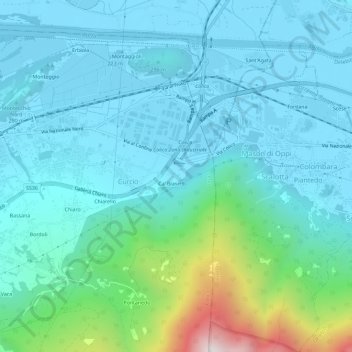 La Torretta topographic map, elevation, terrain
