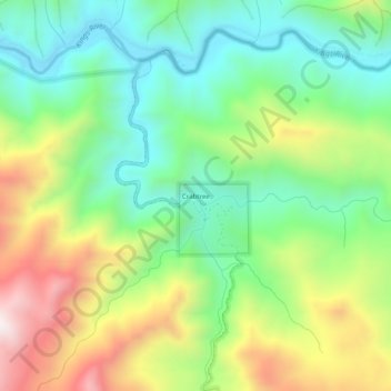 Crabtree topographic map, elevation, terrain