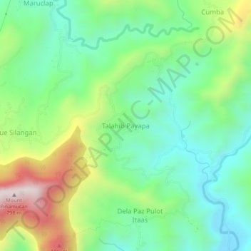 Talahib Payapa topographic map, elevation, terrain