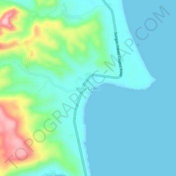 Holy Cross topographic map, elevation, terrain