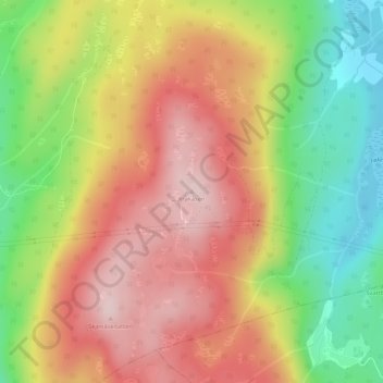 Krakåsen topographic map, elevation, terrain
