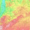 Welzheimer Wald topographic map, elevation, terrain