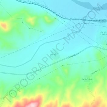 Galbus topographic map, elevation, terrain
