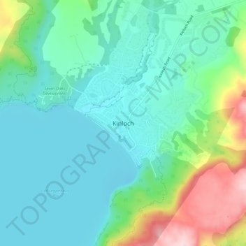 Kinloch topographic map, elevation, terrain