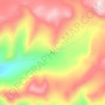 贡布 topographic map, elevation, terrain