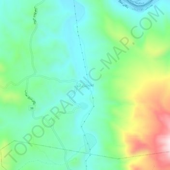 Kalakin Kru topographic map, elevation, terrain