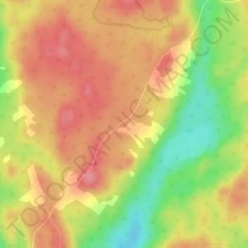 Havsered topographic map, elevation, terrain
