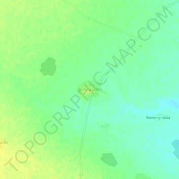 Bichhauchh topographic map, elevation, terrain