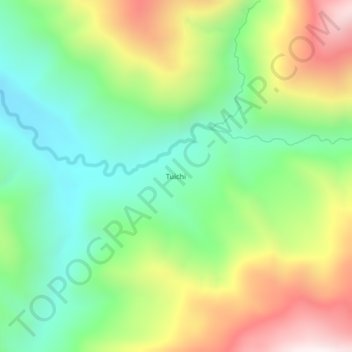 Tuichi topographic map, elevation, terrain