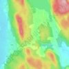 Korterud topographic map, elevation, terrain