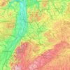 Zabergäu topographic map, elevation, terrain