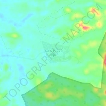 Felda Pasoh Empat topographic map, elevation, terrain