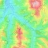Les Ciberts topographic map, elevation, terrain