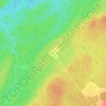 Desmaraisville topographic map, elevation, terrain