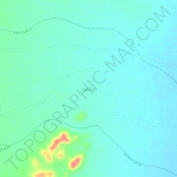 Umm al `Arad topographic map, elevation, terrain