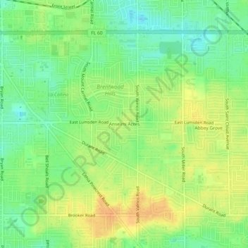 Anselmi Acres topographic map, elevation, terrain