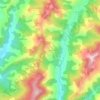 Kusici topographic map, elevation, terrain
