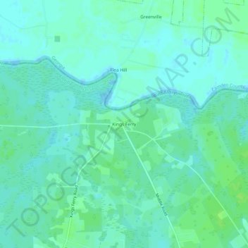 Kings Ferry topographic map, elevation, terrain