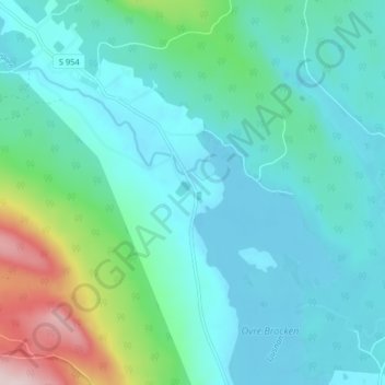Vitsand topographic map, elevation, terrain