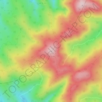 Titi topographic map, elevation, terrain