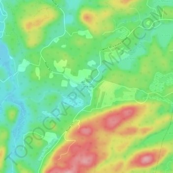 Lost River topographic map, elevation, terrain