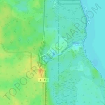 Silver Glen Springs Natural Well topographic map, elevation, terrain