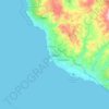 Pafos topographic map, elevation, terrain