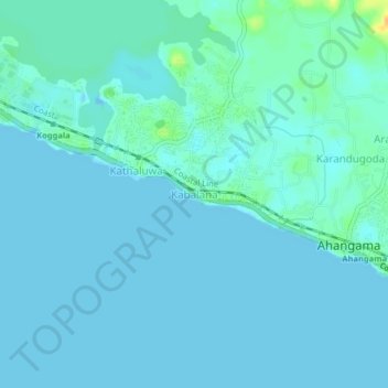 Kabalana topographic map, elevation, terrain