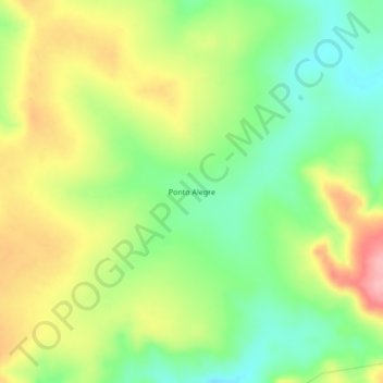 Ponto Alegre topographic map, elevation, terrain