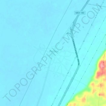 Pocboc topographic map, elevation, terrain