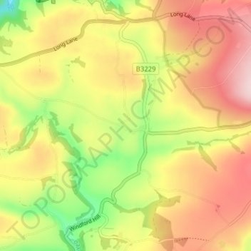 Patchole topographic map, elevation, terrain