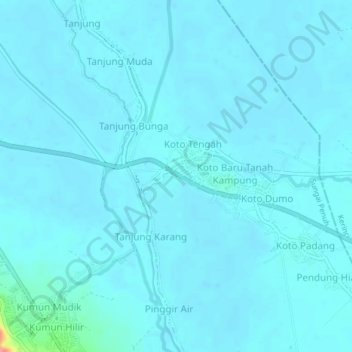 Koto Panap topographic map, elevation, terrain