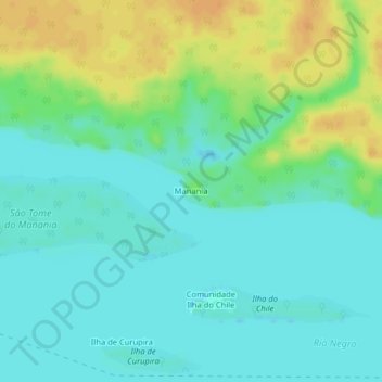 Manania topographic map, elevation, terrain